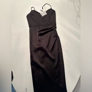 Zara satin Effect Midi dress Size XS